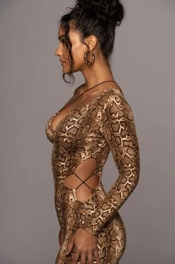 JLUXLABEL SNAKESKIN RULE BREAKER DRESS NEW ARRIVALS