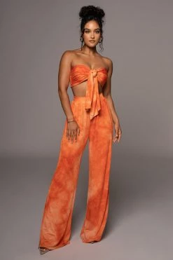 JLUXLABEL ORANGE ANAHI TIE DYE SET