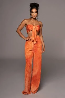 JLUXLABEL ORANGE ANAHI TIE DYE SET