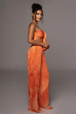 JLUXLABEL ORANGE ANAHI TIE DYE SET