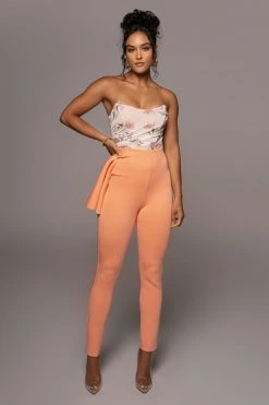JLUXLABEL PEACH ABRIL HIGH WAIST PANTS NEW ARRIVALS