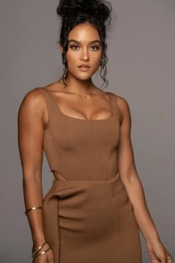 JLUXLABEL NEW ARRIVALS LATTE LET'S GET LOST CORSET