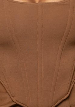 JLUXLABEL NEW ARRIVALS LATTE LET'S GET LOST CORSET