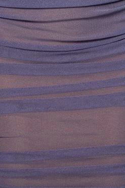 JLUXLABEL PURPLE/SILVER CELESTIA MIDI DRESS NEW ARRIVALS