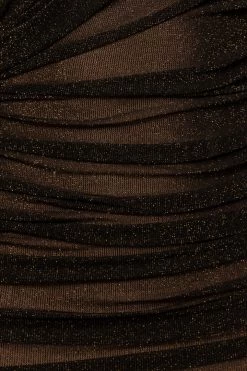 JLUXLABEL NOIR/GOLD CELESTIA MIDI DRESS NEW ARRIVALS