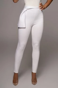 JLUXLABEL WHITE ABRIL HIGH WAIST PANTS NEW ARRIVALS