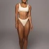 JLUXLABEL BUTTERCREAM BLESSE RIBBED BIKINI SET