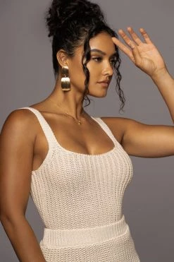 JLUXLABEL NEW ARRIVALS IVORY BARE IT ALL SKIRT SET