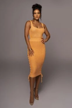 JLUXLABEL NEW ARRIVALS PEACH SECOND CHANCES SKIRT