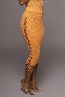 JLUXLABEL NEW ARRIVALS PEACH SECOND CHANCES SKIRT