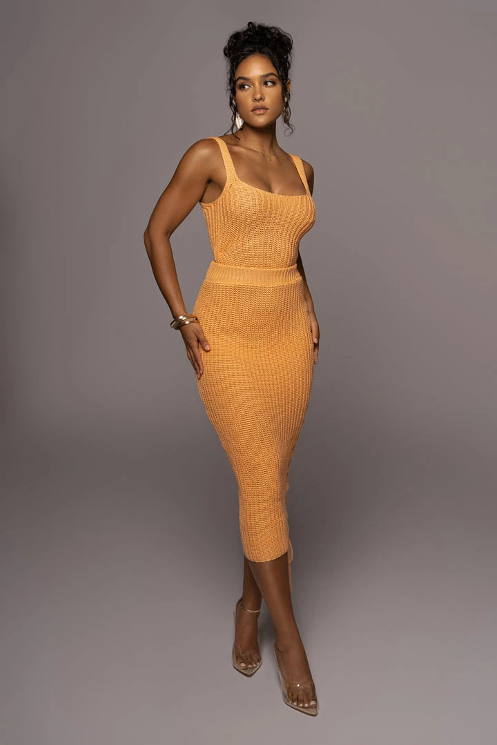 JLUXLABEL NEW ARRIVALS Apricot Bare It All Skirt Set 3 JLUXLABEL NEW ARRIVALS Apricot Bare It All Skirt Set