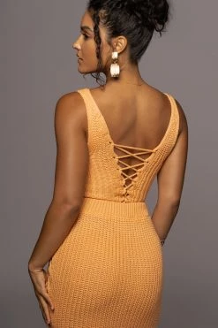 JLUXLABEL NEW ARRIVALS Apricot Bare It All Skirt Set 32 JLUXLABEL NEW ARRIVALS Apricot Bare It All Skirt Set