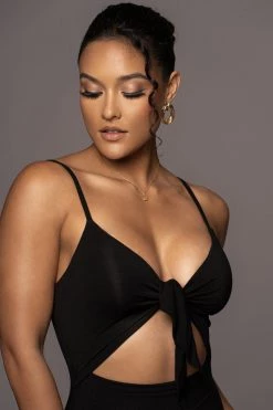 JLUXLABEL GETAWAY WEAR BLACK SOULMATE CUT OUT DRESS