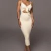 JLUXLABEL NEW ARRIVALS BUTTERCREAM SOULMATE CUT OUT DRESS