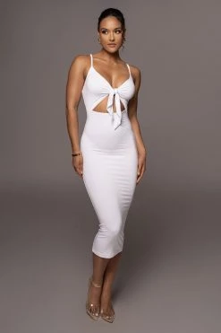 JLUXLABEL IVORY SOULMATE CUT OUT DRESS NEW ARRIVALS