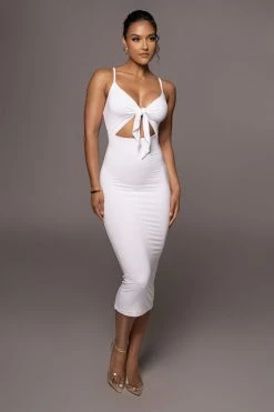 JLUXLABEL IVORY SOULMATE CUT OUT DRESS NEW ARRIVALS