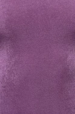 JLUXLABEL PURPLE AUDETTE TURTLENECK DRESS