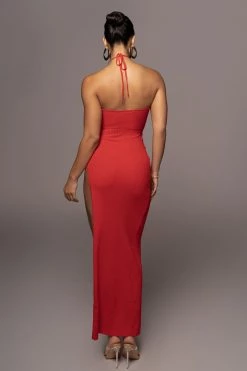 JLUXLABEL RED JULIETA MAXI DRESS