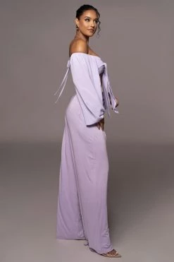 JLUXLABEL NEW ARRIVALS LILAC RAELLE CROP TOP