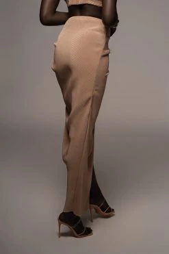 JLUXLABEL BEIGE ATHENA DRAPED SKIRT NEW ARRIVALS
