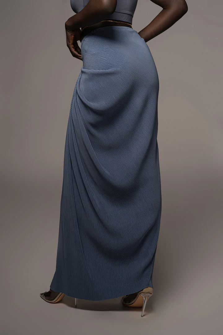 JLUXLABEL BLUE ATHENA DRAPED SKIRT NEW ARRIVALS 7 JLUXLABEL BLUE ATHENA DRAPED SKIRT NEW ARRIVALS