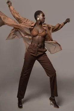 JLUXLABEL CHOCOLATE MAYLIN PANTS SALE