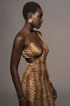 JLUXLABEL SNAKESKIN RULE BREAKER DRESS NEW ARRIVALS