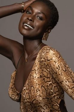 JLUXLABEL SNAKESKIN RULE BREAKER DRESS NEW ARRIVALS