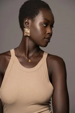 JLUXLABEL BEIGE SOUL SEARCHING DRESS