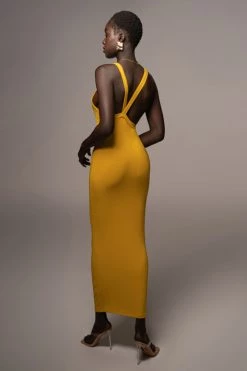 JLUXLABEL MUSTARD SOUL SEARCHING DRESS