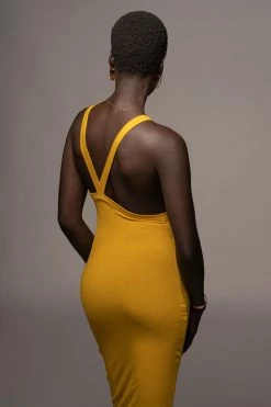 JLUXLABEL MUSTARD SOUL SEARCHING DRESS