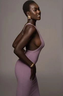 JLUXLABEL PURPLE SOUL SEARCHING DRESS NEW ARRIVALS