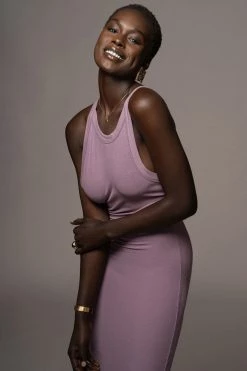 JLUXLABEL PURPLE SOUL SEARCHING DRESS NEW ARRIVALS