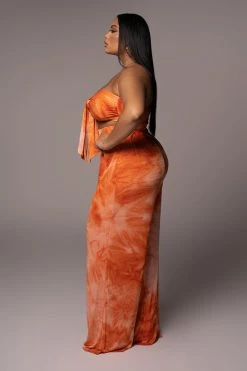 JLUXLABEL ORANGE ANAHI TIE DYE SET