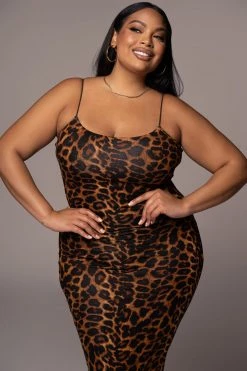 JLUXLABEL LEOPARD VINCE BODYCON DRESS