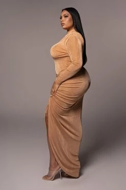 JLUXLABEL PECAN HANNA SLINKY SKIRT SALE