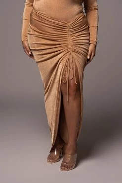 JLUXLABEL PECAN HANNA SLINKY SKIRT SALE
