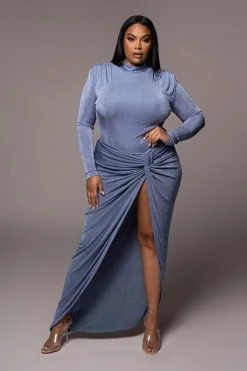 JLUXLABEL SLATE KENZIA HIGH NECK BODYSUIT SALE