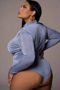 JLUXLABEL SLATE KENZIA HIGH NECK BODYSUIT SALE