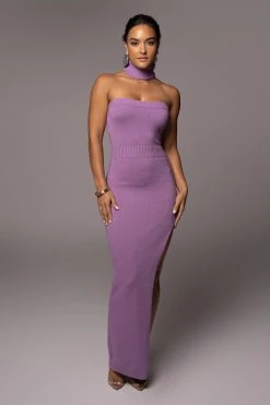 JLUXLABEL PURPLE AKINA CUTOUT DRESS SALE