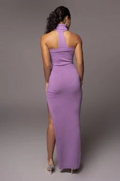 JLUXLABEL PURPLE AKINA CUTOUT DRESS SALE
