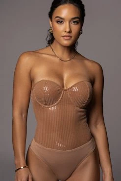JLUXLABEL TAN ANTONEA SEQUIN BODYSUIT 21 JLUXLABEL TAN ANTONEA SEQUIN BODYSUIT