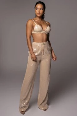 JLUXLABEL BUTTERCREAM ZINNIA SEQUIN BRALETTE