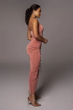 JLUXLABEL SALE MAUVE HANNA SLINKY SKIRT