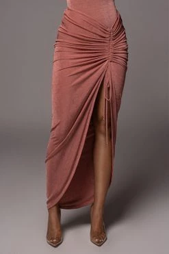JLUXLABEL SALE MAUVE HANNA SLINKY SKIRT