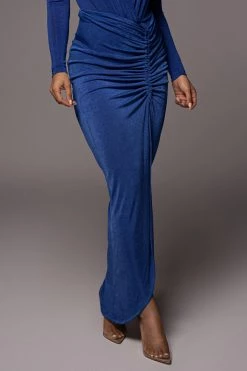 JLUXLABEL ROYAL BLUE HANNA SLINKY SKIRT 14 JLUXLABEL ROYAL BLUE HANNA SLINKY SKIRT