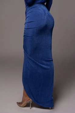 JLUXLABEL ROYAL BLUE HANNA SLINKY SKIRT 16 JLUXLABEL ROYAL BLUE HANNA SLINKY SKIRT