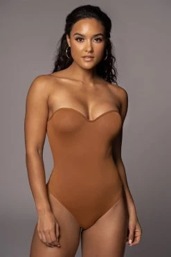 JLUXLABEL MOCHA MONROE SHAPEWEAR BUSTIER BODYSUIT SALE
