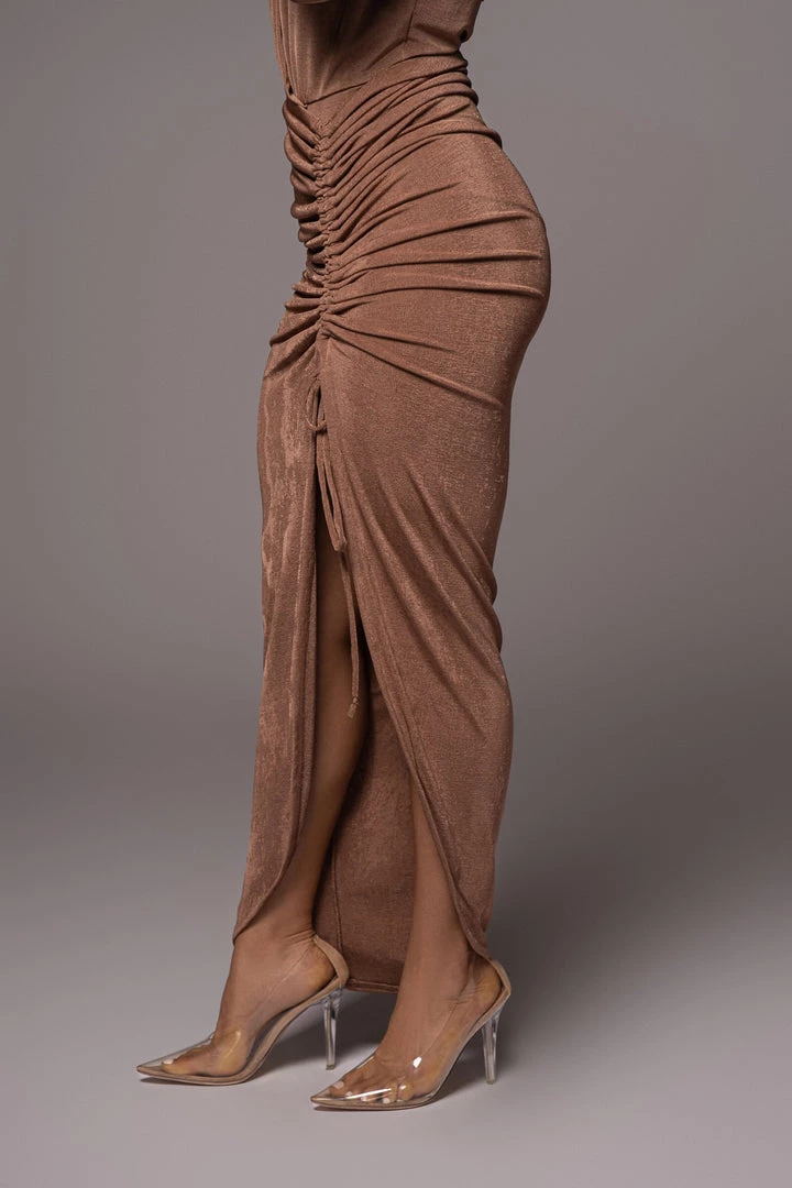 JLUXLABEL CHOCOLATE HANNA SLINKY SKIRT 7 JLUXLABEL CHOCOLATE HANNA SLINKY SKIRT