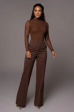 JLUXLABEL CHOCOLATE DOLLY TAILORED TROUSERS SALE